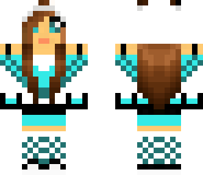 blue panda girl