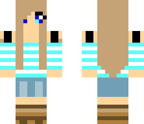 blauwe girl