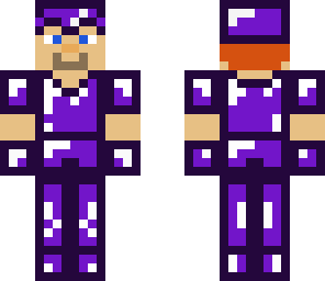 steve with obsidian armour