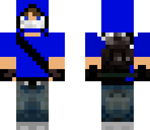blue parkour guy