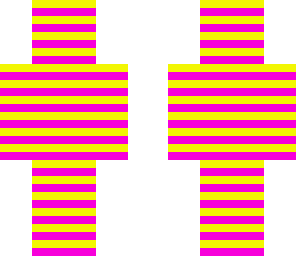 pink and yellow