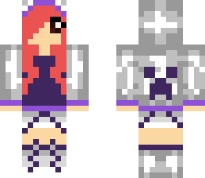 purple metallic creeper girl