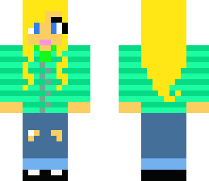 blonde girl with jacket