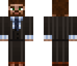 bearded suited man