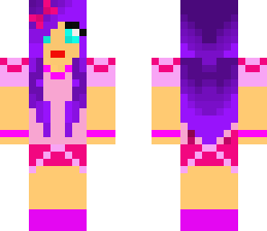 valentines purple hair girl