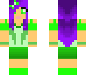 st patrick's purple hair girl