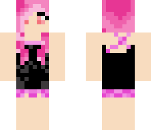 pink haired party girl