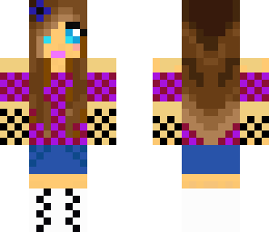 checkerd girl