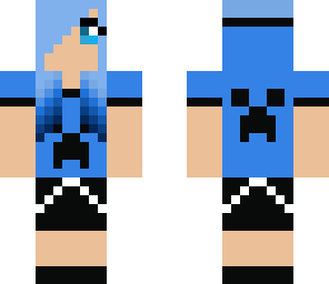 blue emo girl