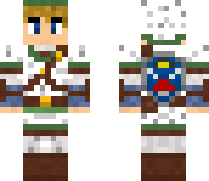white and green link