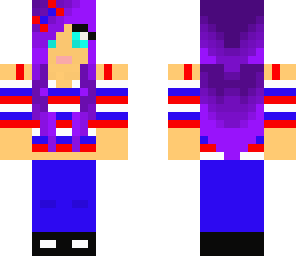 forth of july purple hair girl