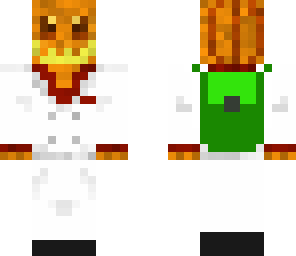 pumpkin head warrior with finn backpack