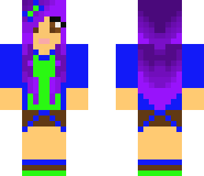earth day purple hair girl