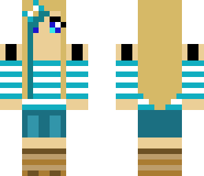 cool blue girl