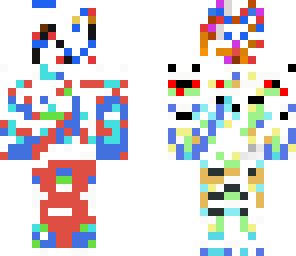 unfinised pixel man