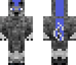 wolf with blue eyes blue stripe