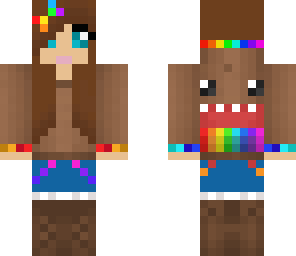 dj rainbow domo girl