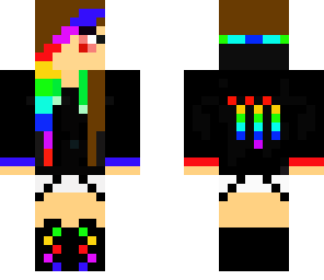 rainbow brunette