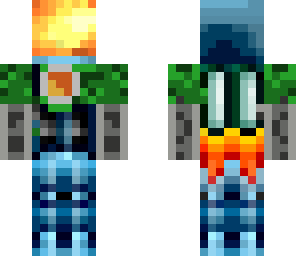 minecraft universe robot green