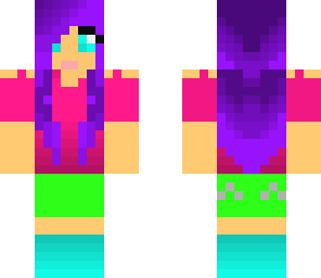 fixed purple hair girl