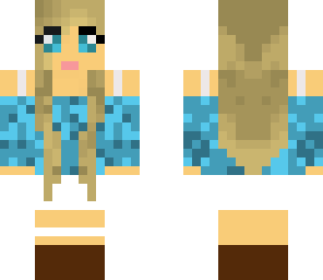 cute blue girl