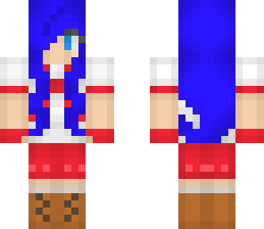 girl with blue hair