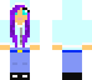 fixed winter purple hair girl