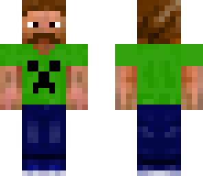 me wearing a creeper shirt