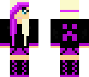 creeper girl paars