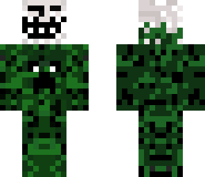 camo creeper troll face