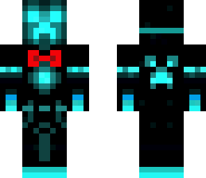 tron creeper with a bowtie