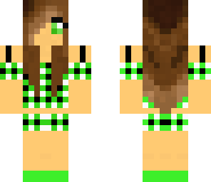 green plaid girl