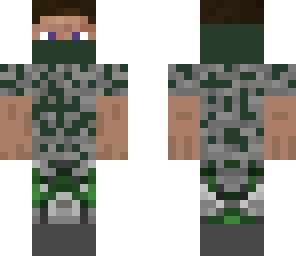 edit cracked stone steve with mask