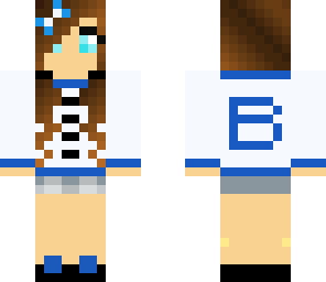 blue cheerleader