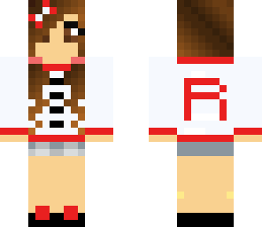 red cheerleader