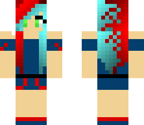 red and blue girl