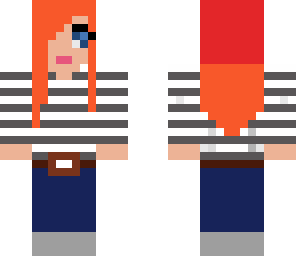red hair -  red cap