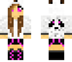 panda girl in pink