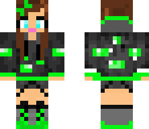 emerald hoodie girl