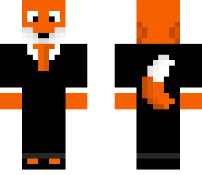 fox in a tuxedo