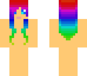 rainbow hair template