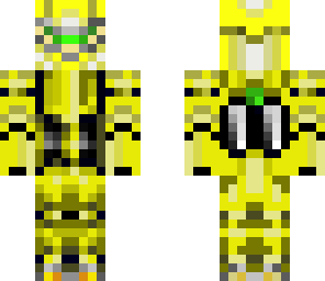 golden robot suit