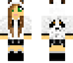 panda girl green eyes updated
