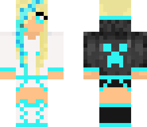 black and white creeper girl