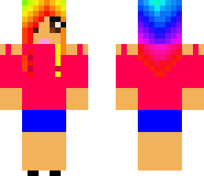 cute rainbow girl