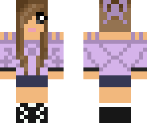 girl in purple poncho