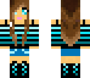 blue t-shirt girl 