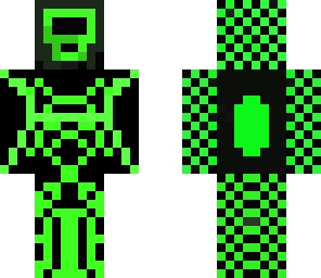 black and green
