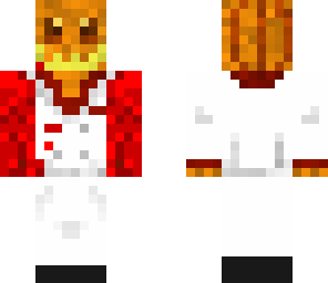 pumpkin headed guy with red hands