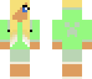 green emo girl